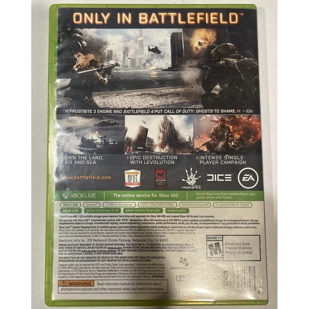 Battlefield 4 - Microsoft Xbox‎ 360